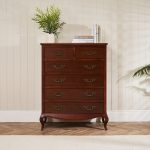 Lille French Mahogany 6 Drawer Large Tall Chest