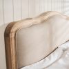 Clementine Whitewash Oak Upholstered Low Foot Board Bed - King - Image 7