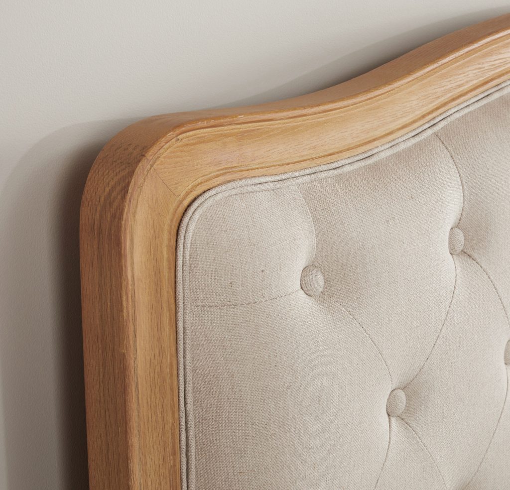 King Size Button Upholstered French Bed Grosvenor Furniture