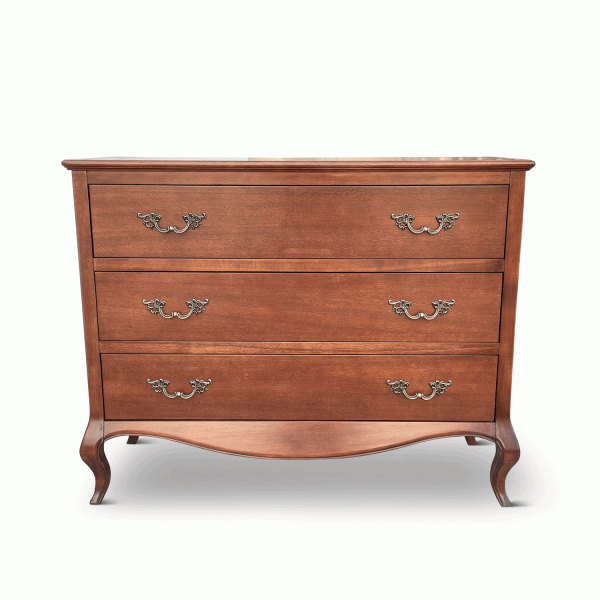 Lille French Mahogany 3 Drawer Chest