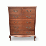 Lille French Mahogany 6 Drawer Large Tall Chest