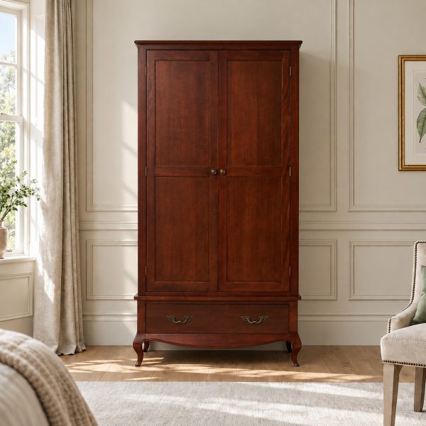 Lille French Mahogany Double Wardrobe