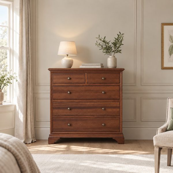 Hampton Mahogany 5 Drawer Chest of Drawers
