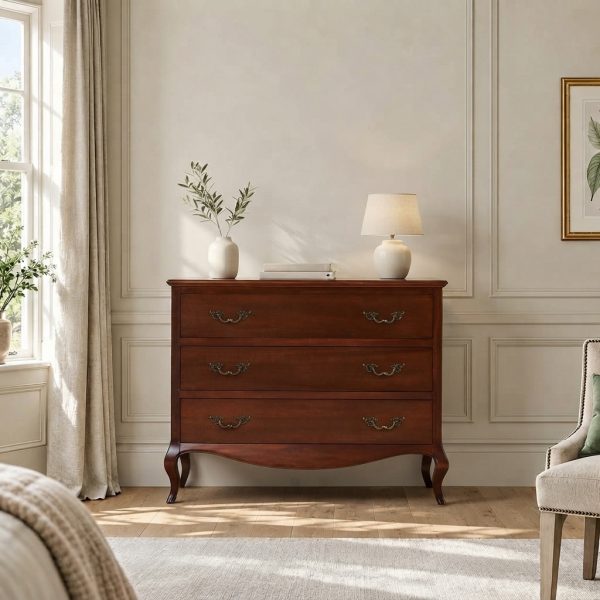 Lille French Mahogany 3 Drawer Chest