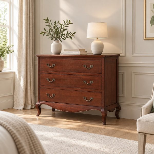 Lille French Mahogany 3 Drawer Chest
