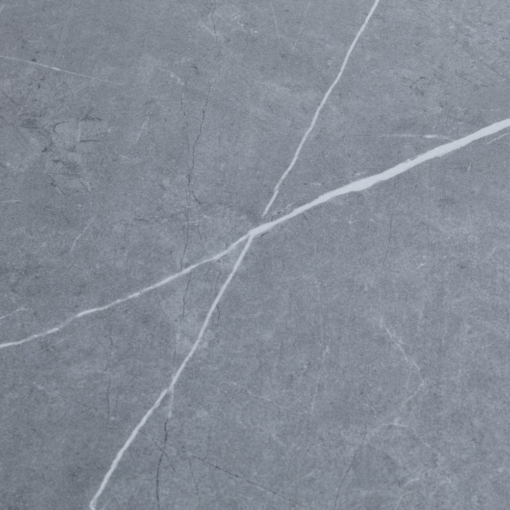 Bellagio 160cm Grey Sintered Stone Dining Table with Black Contemporary Base - Image 10