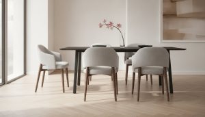 Read more about the article The Definitive Guide to Upholstered Dining Chairs with Wooden Legs