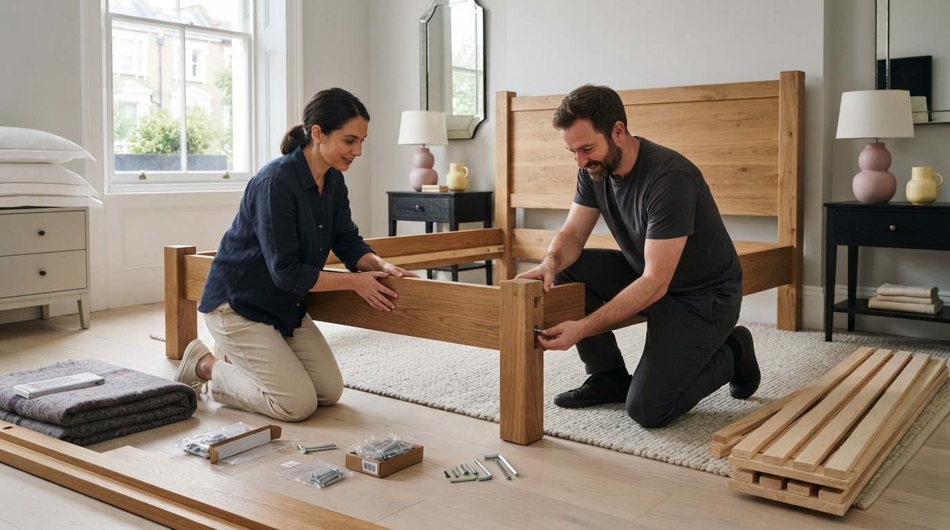 Read more about the article Assembling a Heavy Solid Wood Bed: A Safe, Step-by-Step Guide