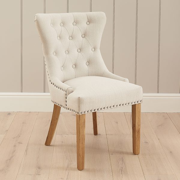 Knightsbridge Linen Wing Back Dining Chair – Second