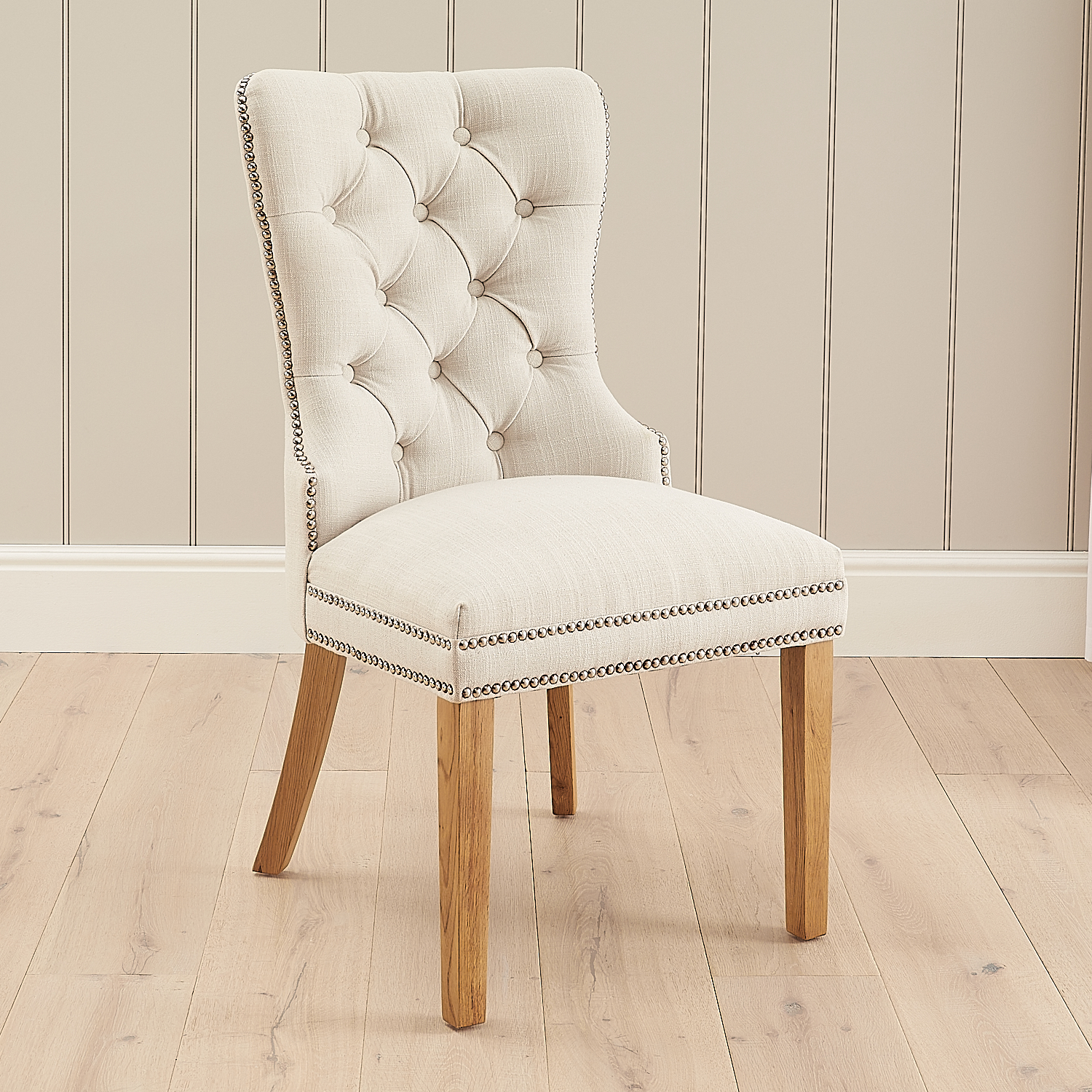 Hale Cream Brushed Velvet Dining Chair - Second