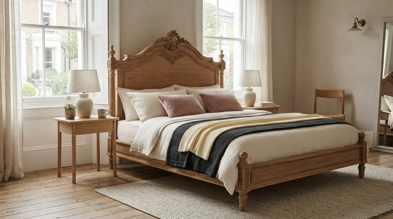 Read more about the article French Carved Wood Beds: Choosing Timeless Detail for Your Bedroom
