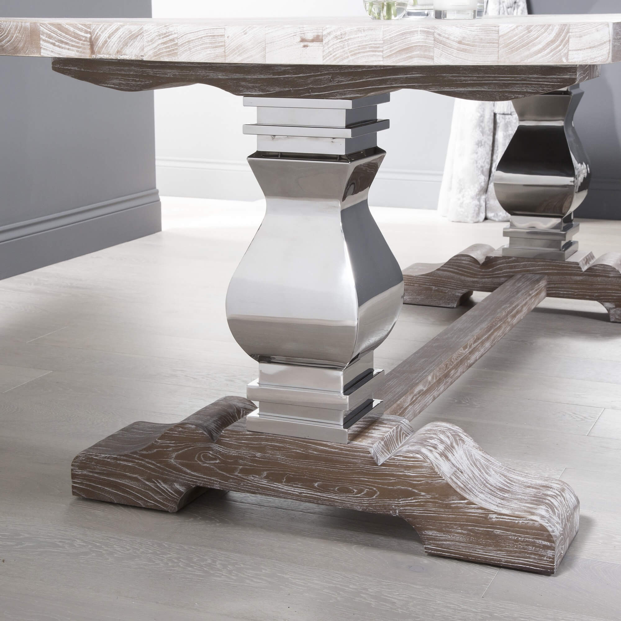 2.4m Solid Elm Refectory Dining Table SALE!!!