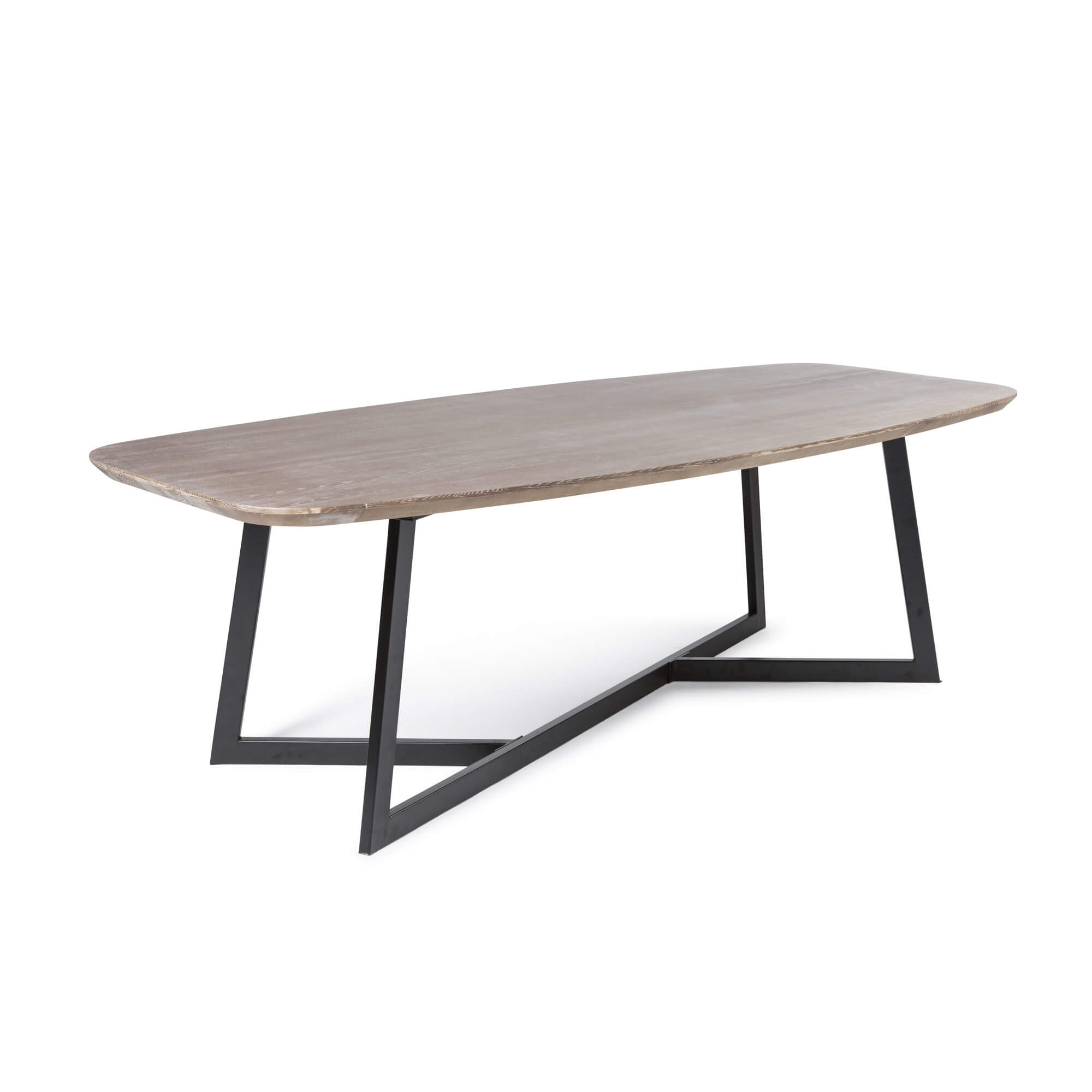 2.4m Solid Oval Ash Dining Table