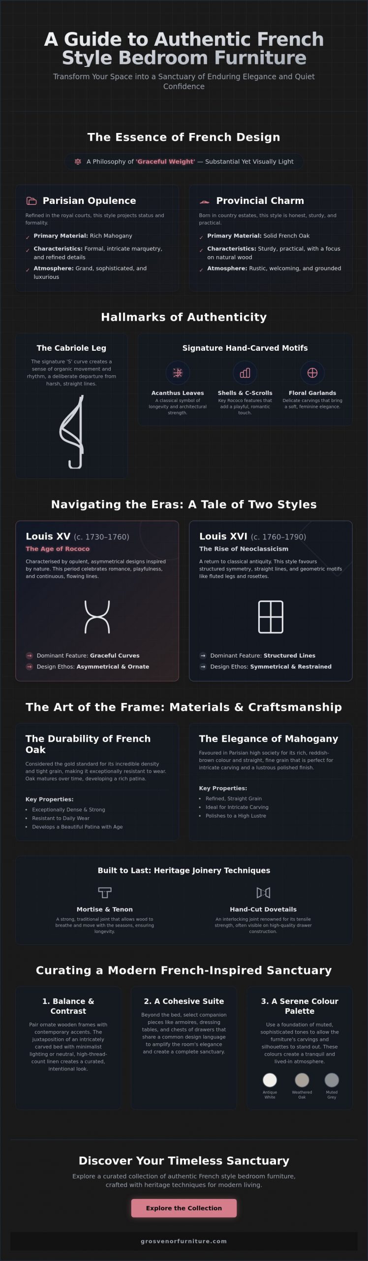 Defining French Style Bedroom Furniture: A Guide to Timeless Elegance