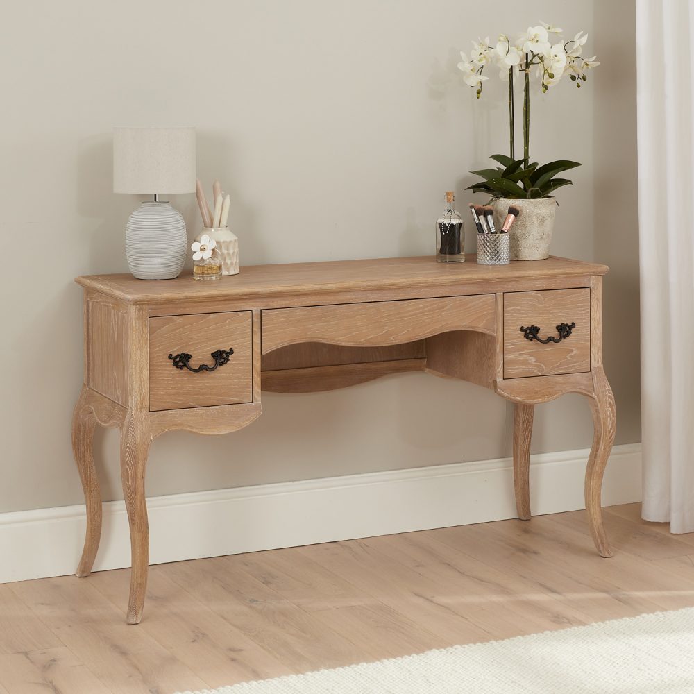 Lille French Limed Oak Dressing Table Set - Image 2