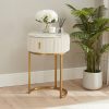 Compact Italian Gold Framed Marble Dressing Table Set - Image 3