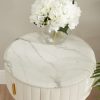 Compact Italian Gold Framed Marble Dressing Table Set - Image 9