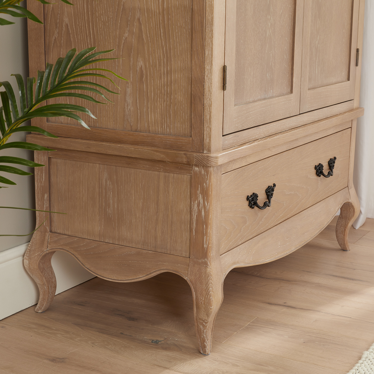 Lille French Oak Double Wardrobe