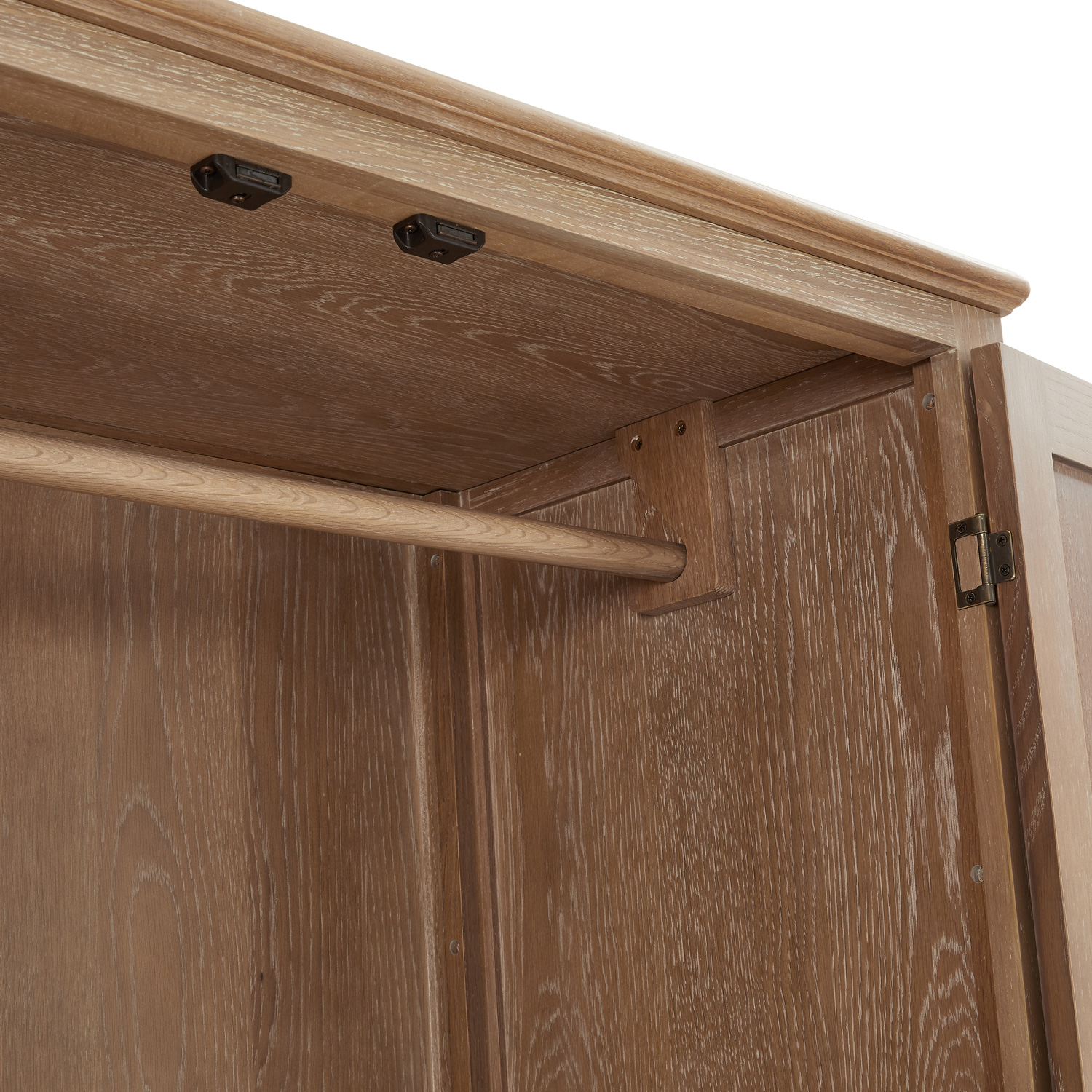 Lille French Oak Double Wardrobe