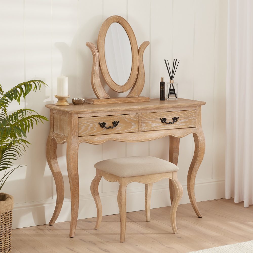 Lille French Limed Oak Dressing/Hall Table - Image 5