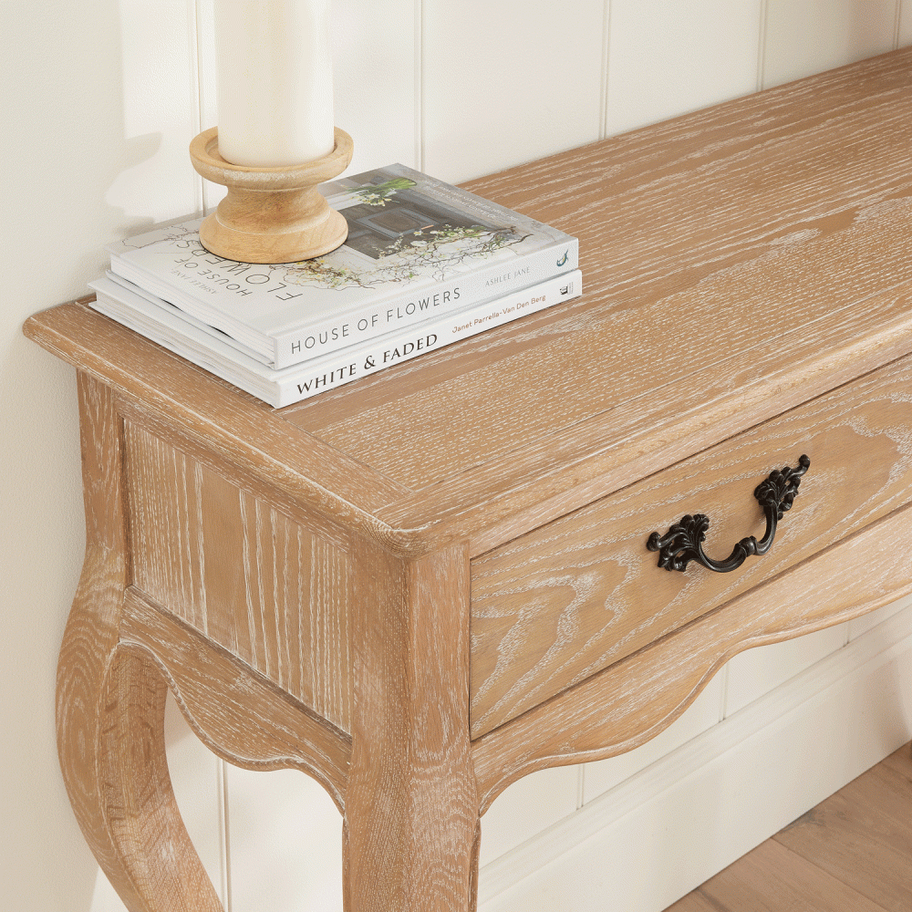 Lille French Limed Oak Dressing/Hall Table - Image 7