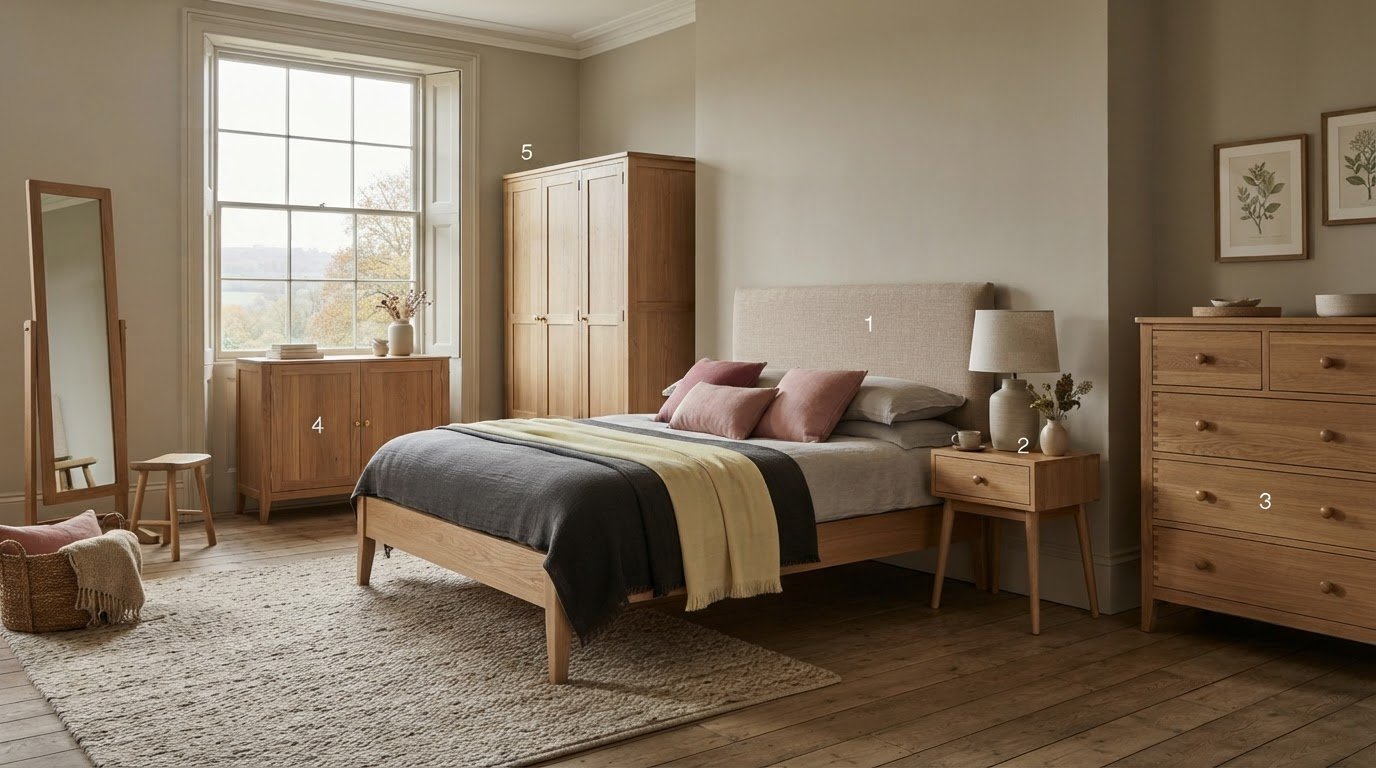 Read more about the article Luxury Solid Oak Bedroom Furniture: 5 Looks for a Timeless Room