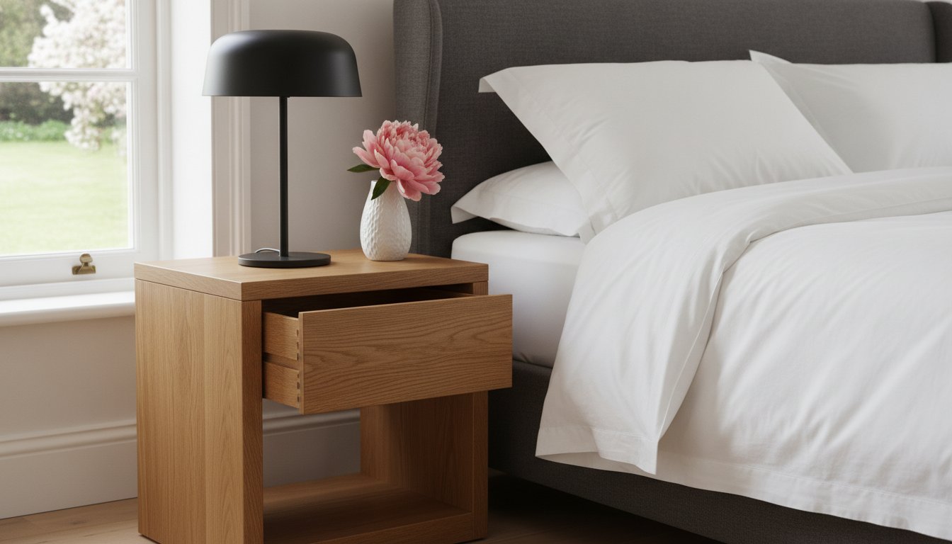 Read more about the article Oak Bedside Tables UK: A Guide to Choosing Timeless Bedroom Luxury