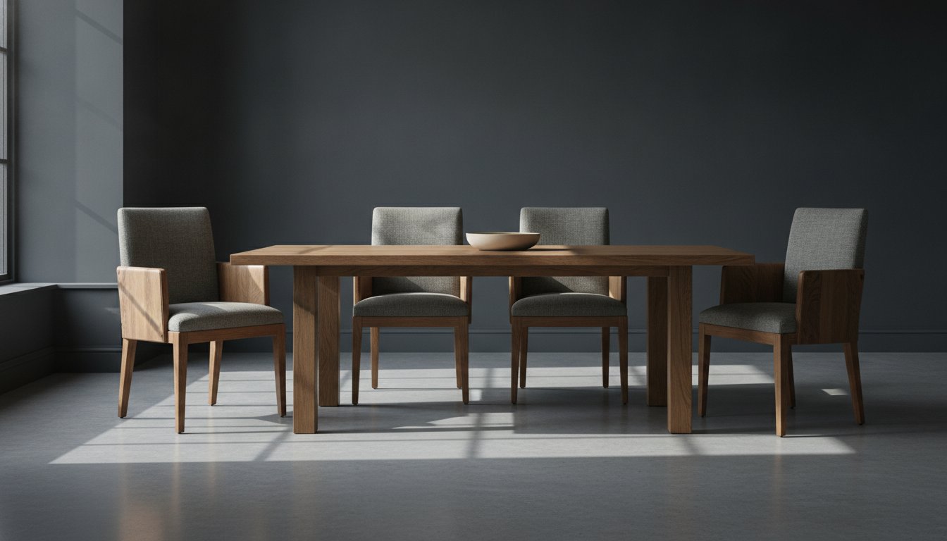 Read more about the article Oak Upholstered Dining Chairs UK: The Definitive Luxury Buyer’s Guide