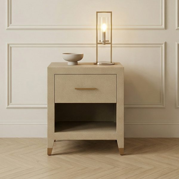 Richmond Shagreen One Drawer Lamp Table