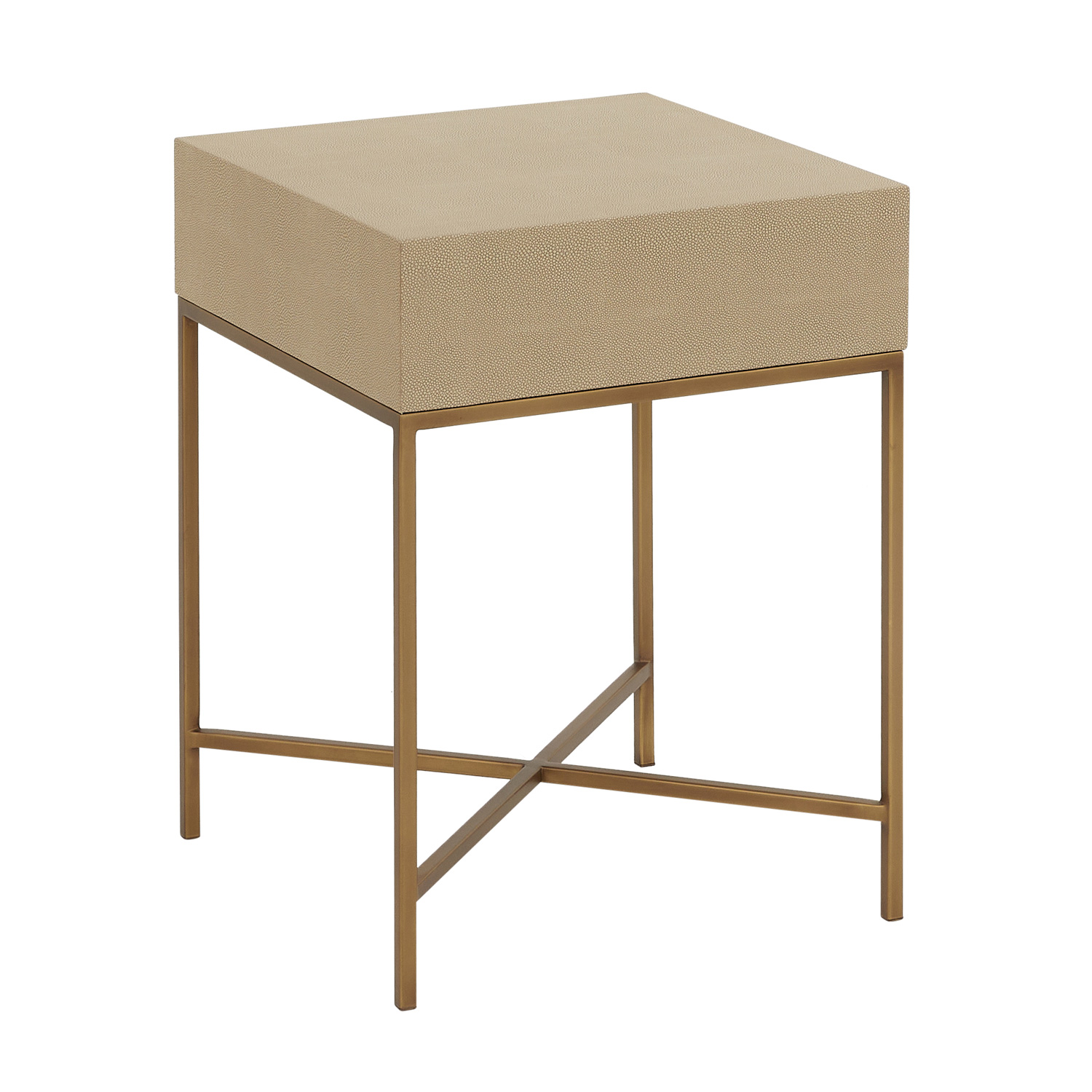 Richmond Shagreen 1 Drawer Lamp Table