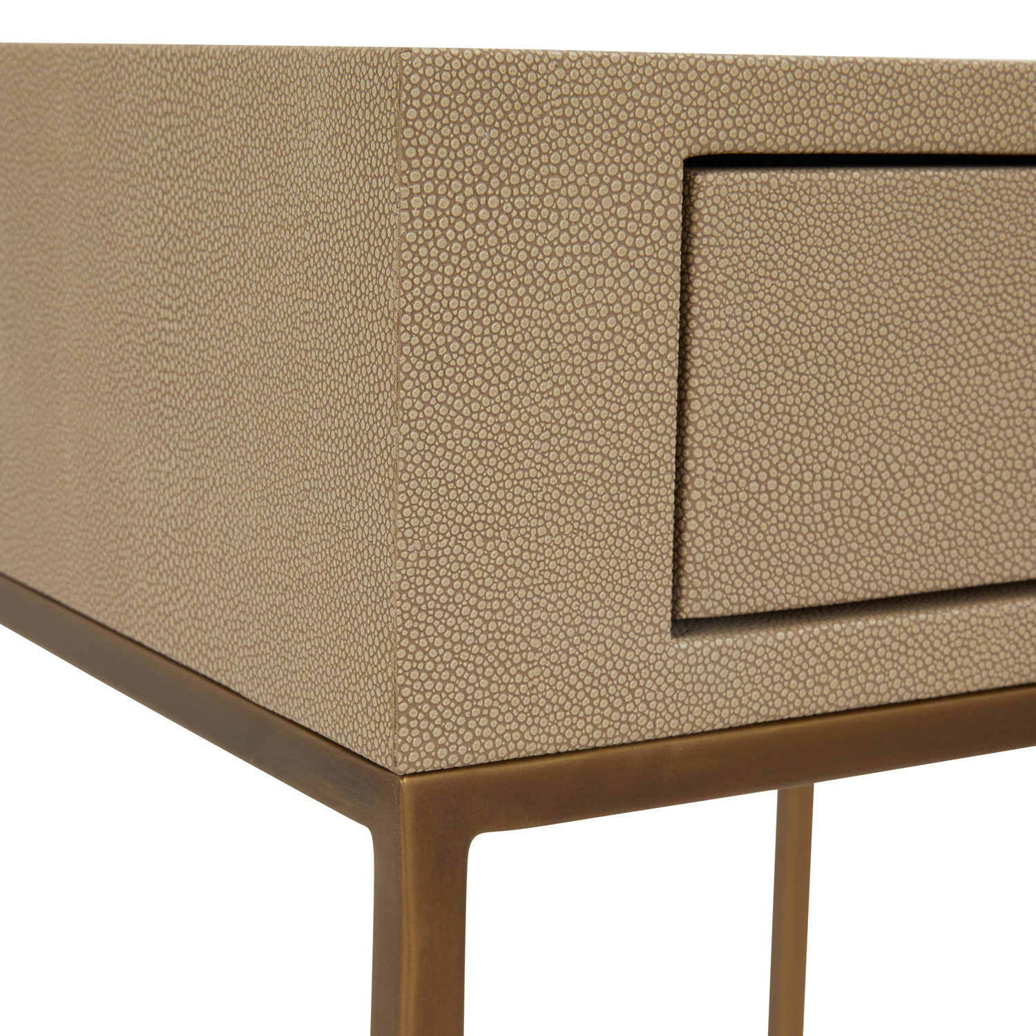 Richmond Shagreen 1 Drawer Lamp Table