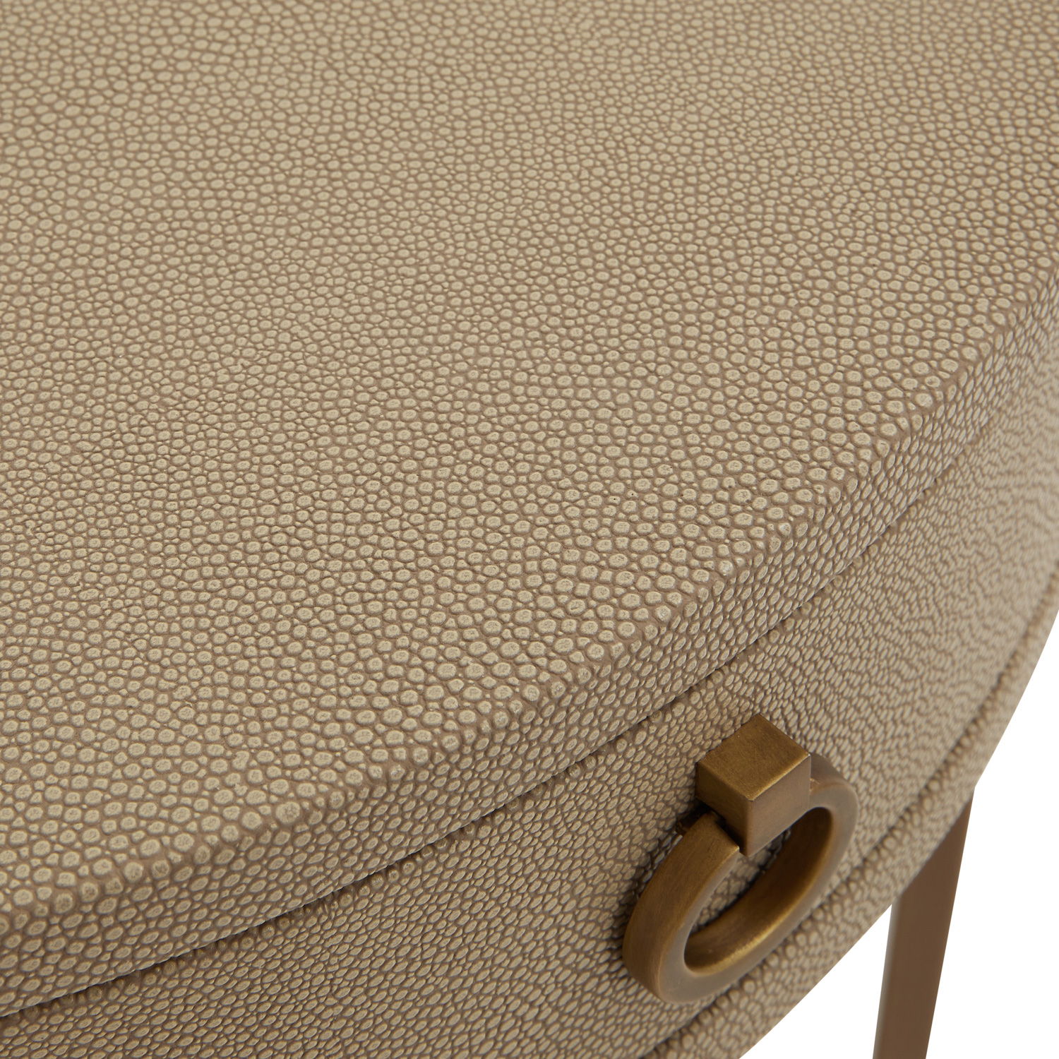 Richmond Circular Shagreen 1 Drawer Lamp Table