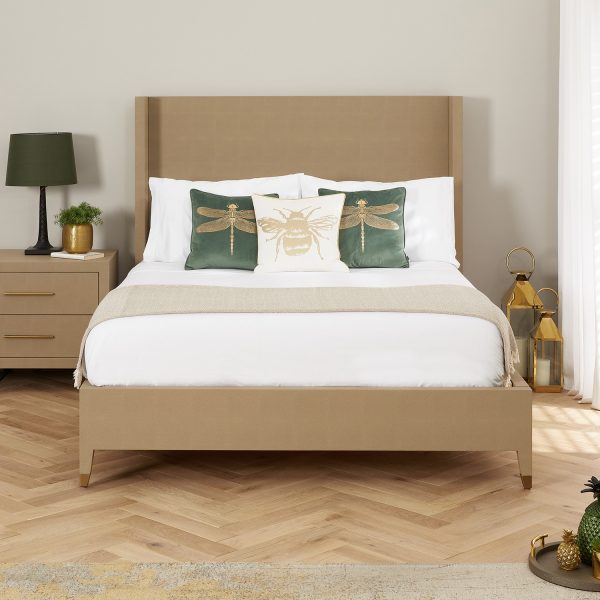 Richmond Shagreen King Size Winged Back Bed