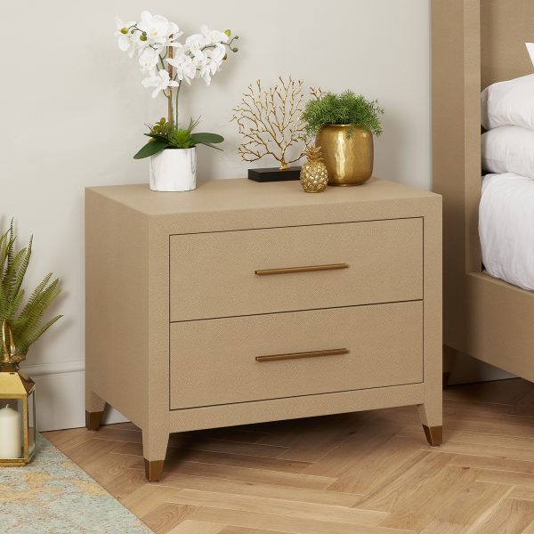 Richmond Shagreen Two Drawer Chest – Cabinet