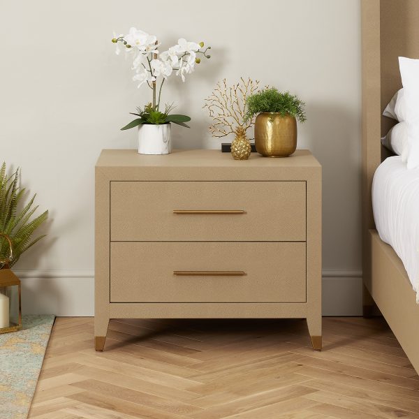 Richmond Shagreen Two Drawer Chest – Cabinet