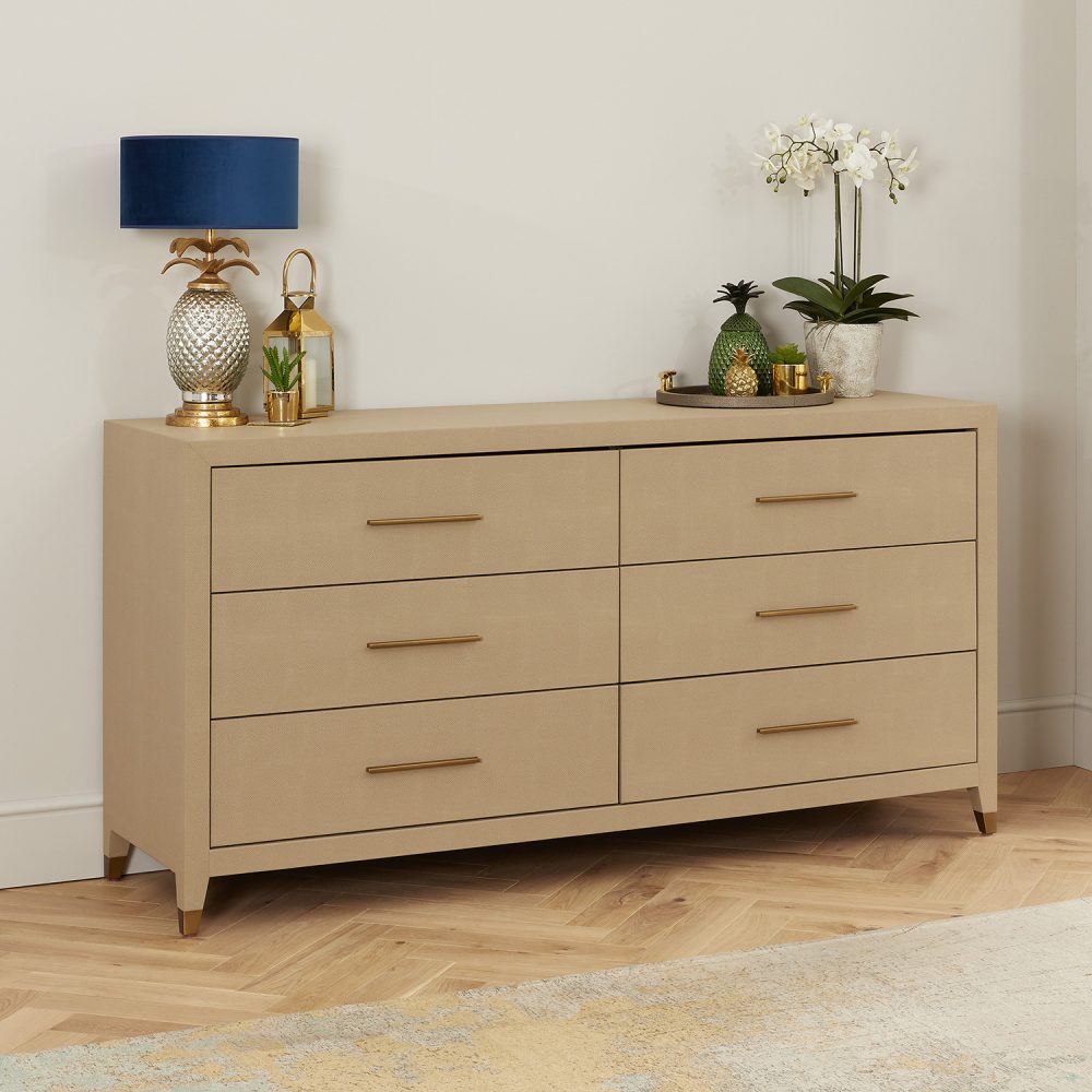 Richmond Shagreen 6 Drawer Large Chest - Image 3