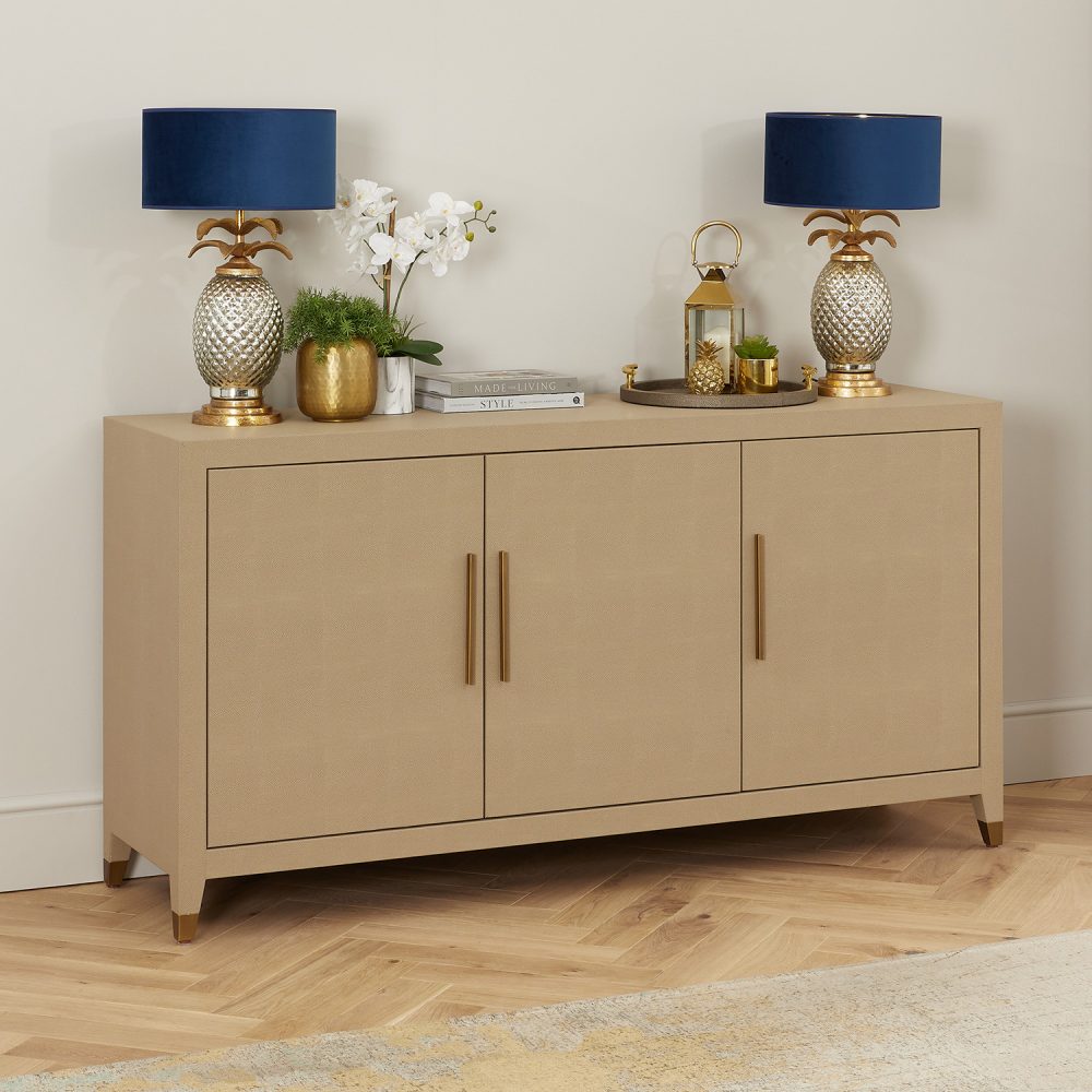 Richmond Large Shagreen Three Door Sideboard - Image 2