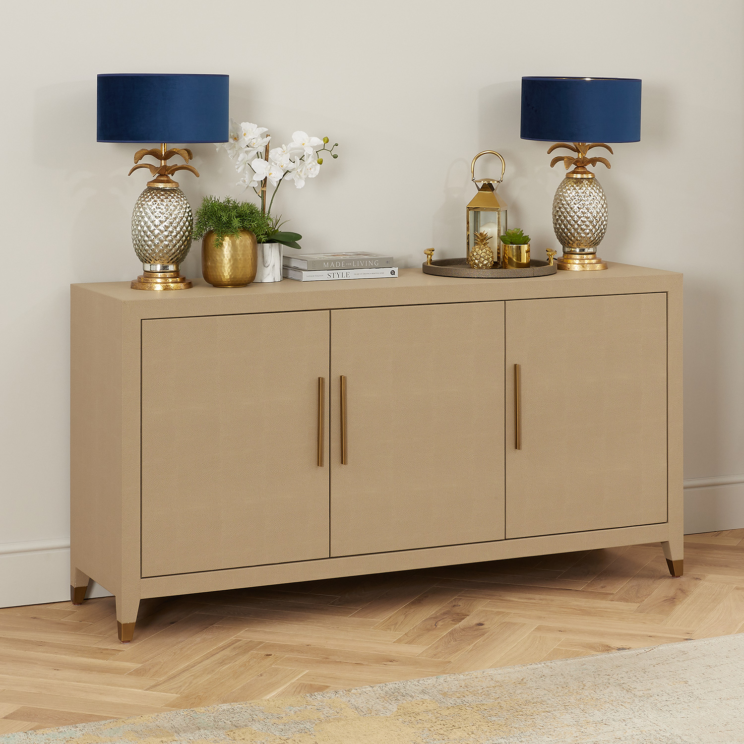 Richmond Large Shagreen 3 Door Sideboard