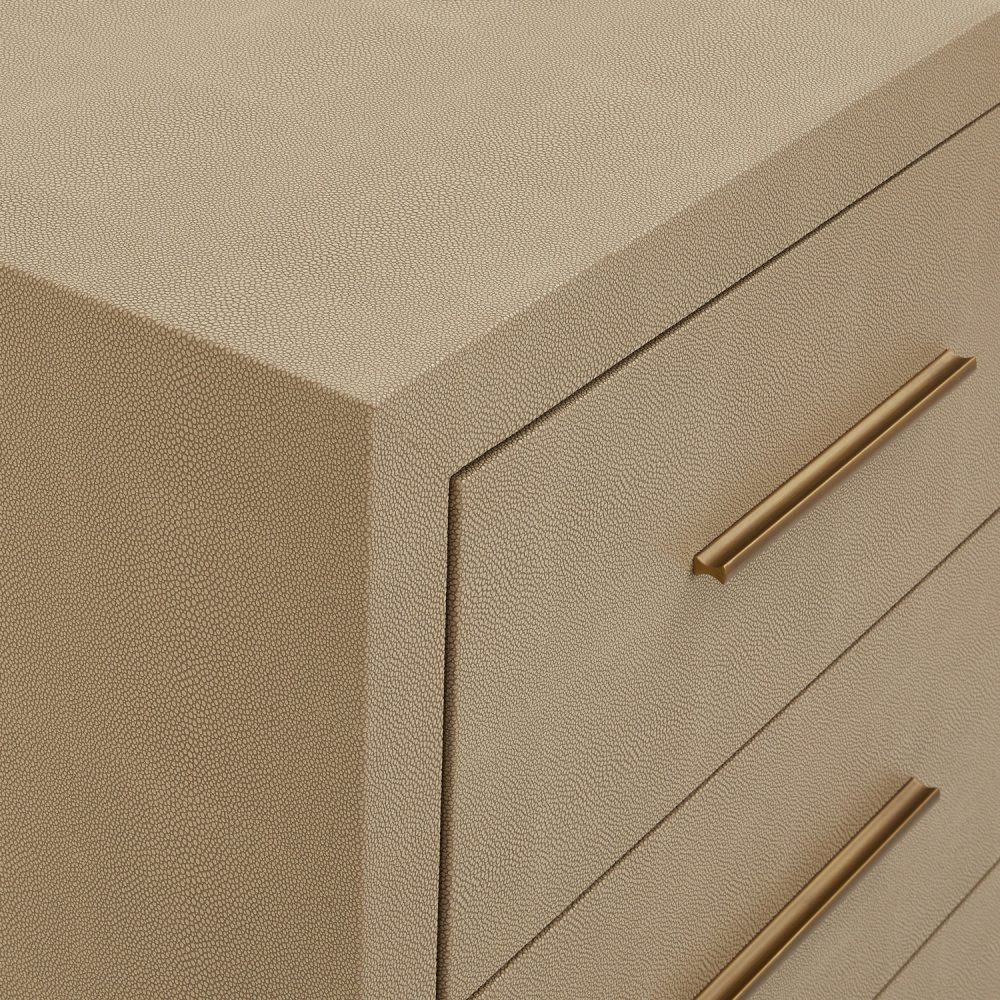 Richmond Shagreen Five Drawer Large Chest - Image 10