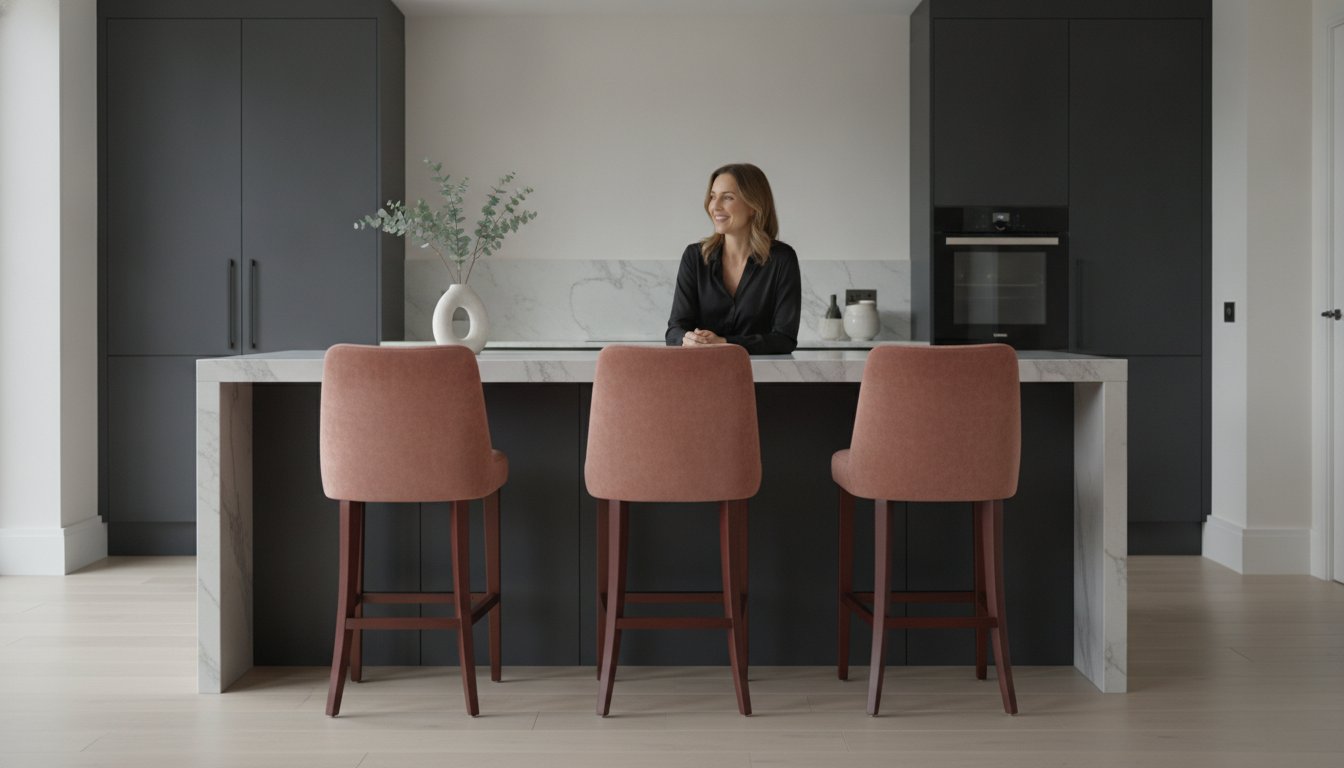 Read more about the article The Ultimate Guide to Velvet Bar Stools with Backs: Luxury, Comfort, and Style